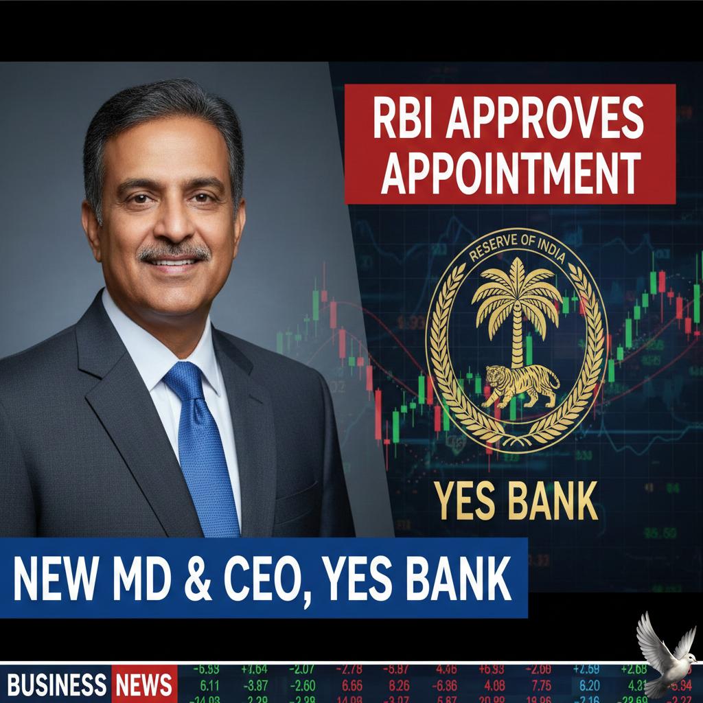 RBI Approves Appointment of New MD & CEO for Yes Bank