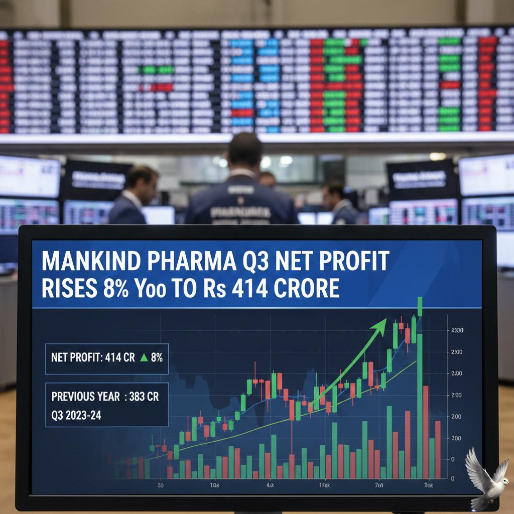 Mankind Pharma Q3 Net Profit Rises 8% YoY to Rs 414 Crore