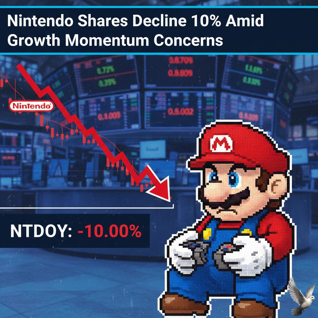 Nintendo Shares Decline 10% Amid Growth Momentum Concerns