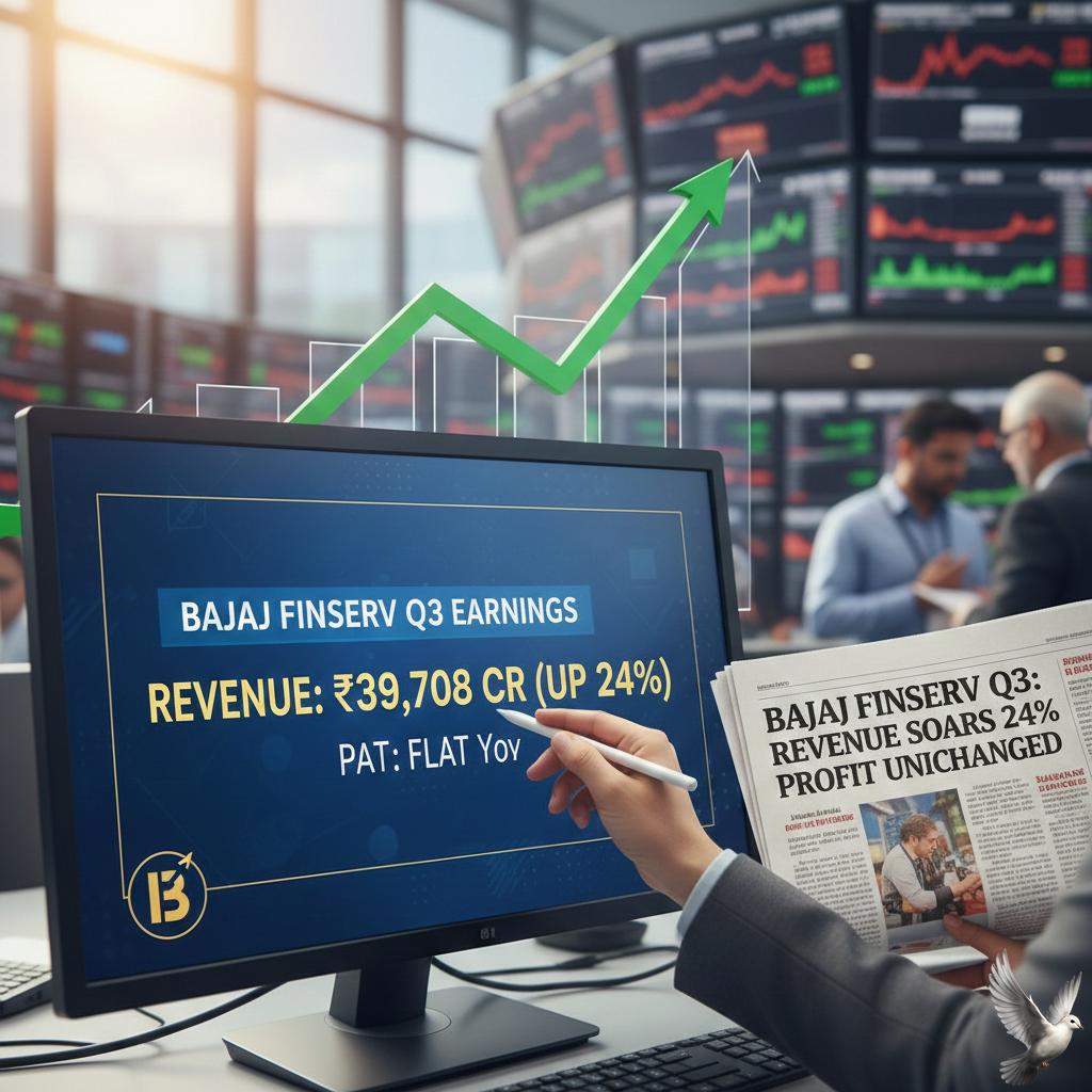Bajaj Finserv Q3: Revenue rises 24% to Rs 39,708 crore, PAT flat YoY