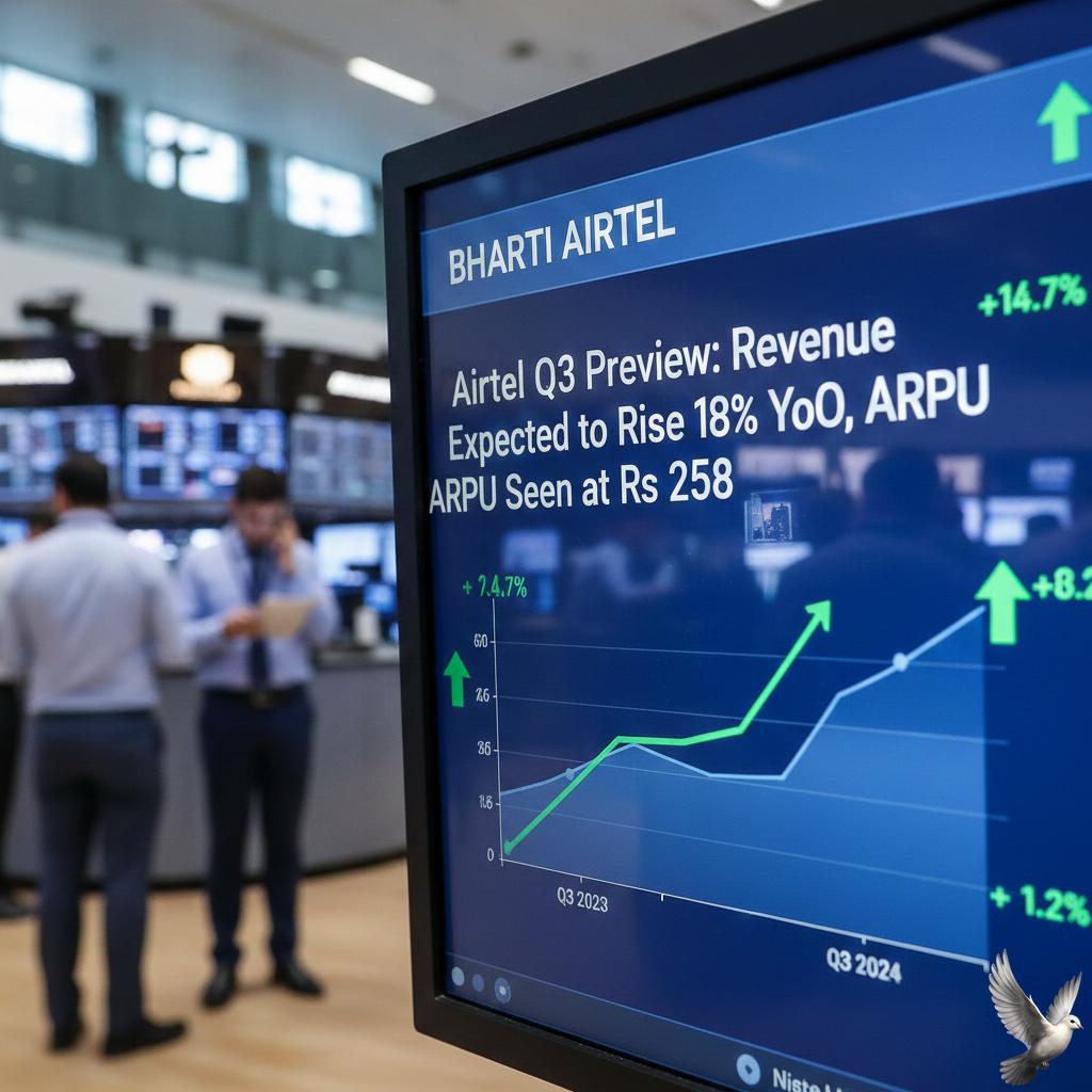 Airtel Q3 Preview: Revenue Expected to Rise 18% YoY, ARPU Seen at Rs 258