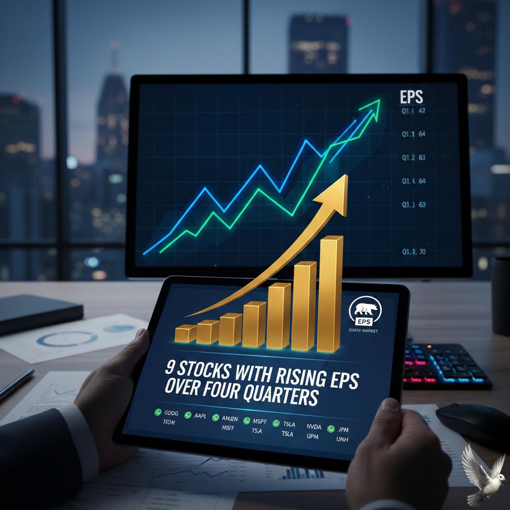 9 Stocks With Rising EPS Over Four Quarters