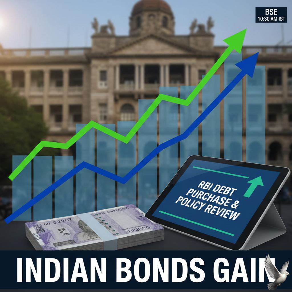 Indian Bonds Gain Ahead of RBI Debt Purchase and Policy Review
