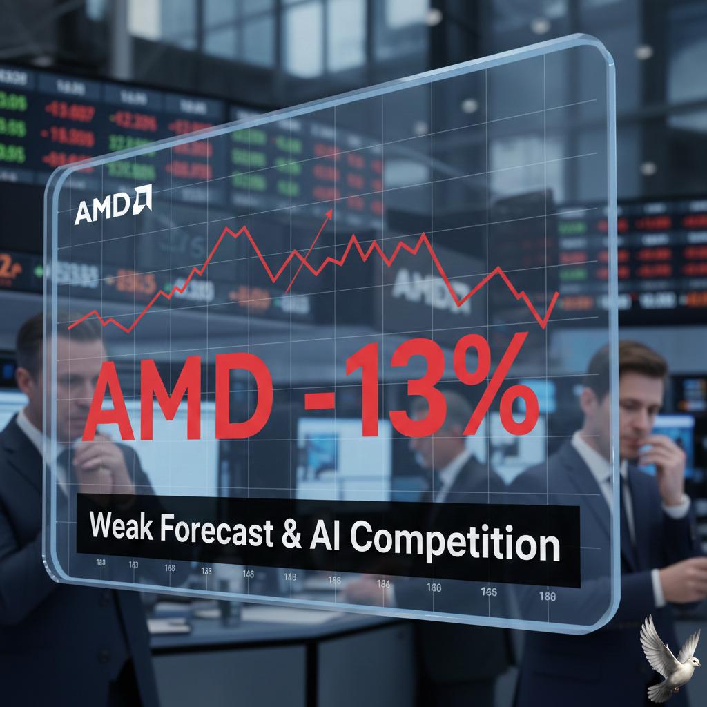 AMD Shares Drop 13% on Weak Forecast and AI Competition