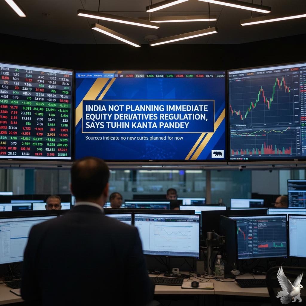 **India Not Planning Immediate Equity Derivatives Regulation, Says Tuhin Kanta Pandey**