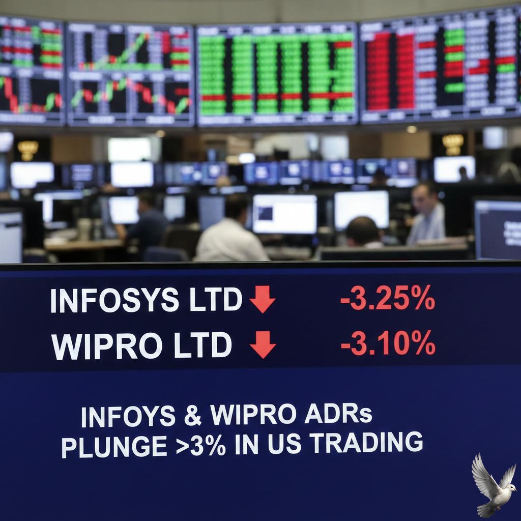 Infosys and Wipro ADRs Decline Over 3% in US Trading