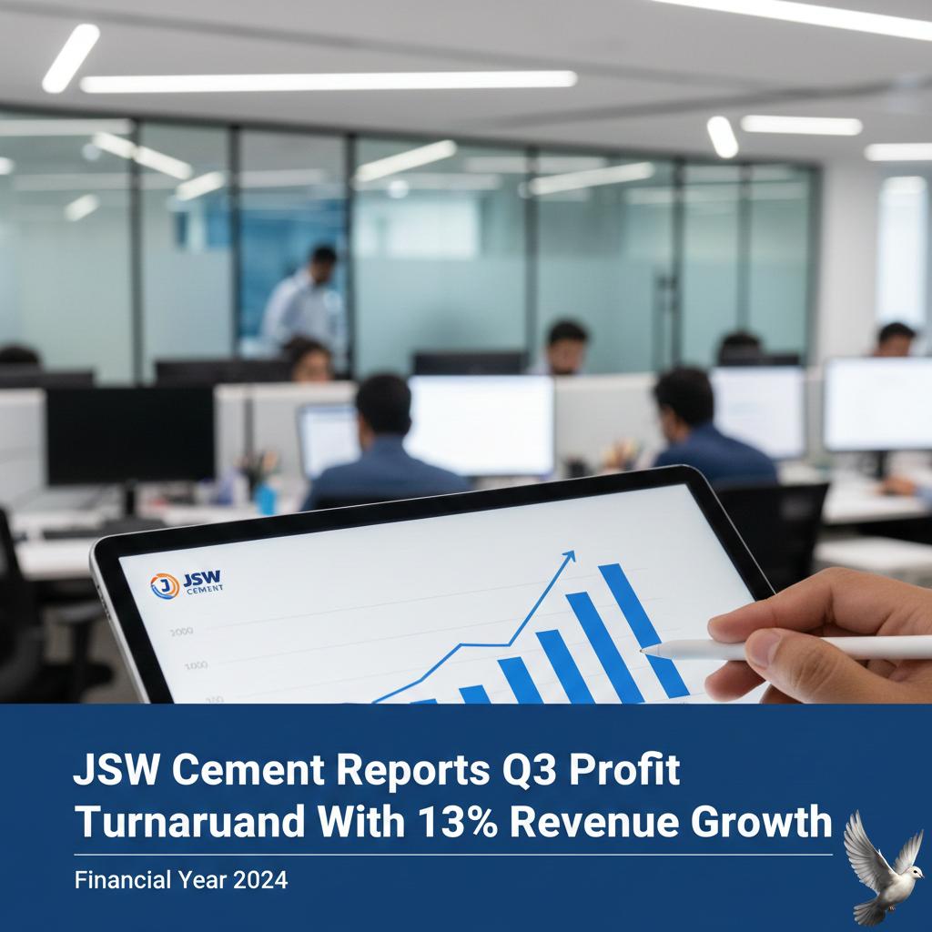 JSW Cement Reports Q3 Profit Turnaround With 13% Revenue Growth