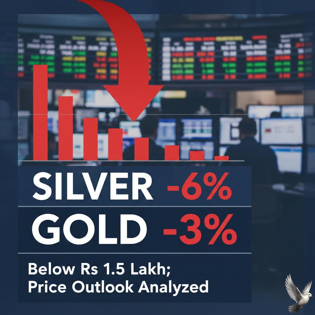 Silver Declines 6%, Gold Falls 3% Below Rs 1.5 Lakh; Price Outlook Analyzed