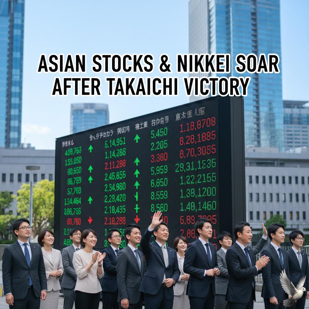 Asian Stocks and Nikkei Rise Following Takaichi Victory