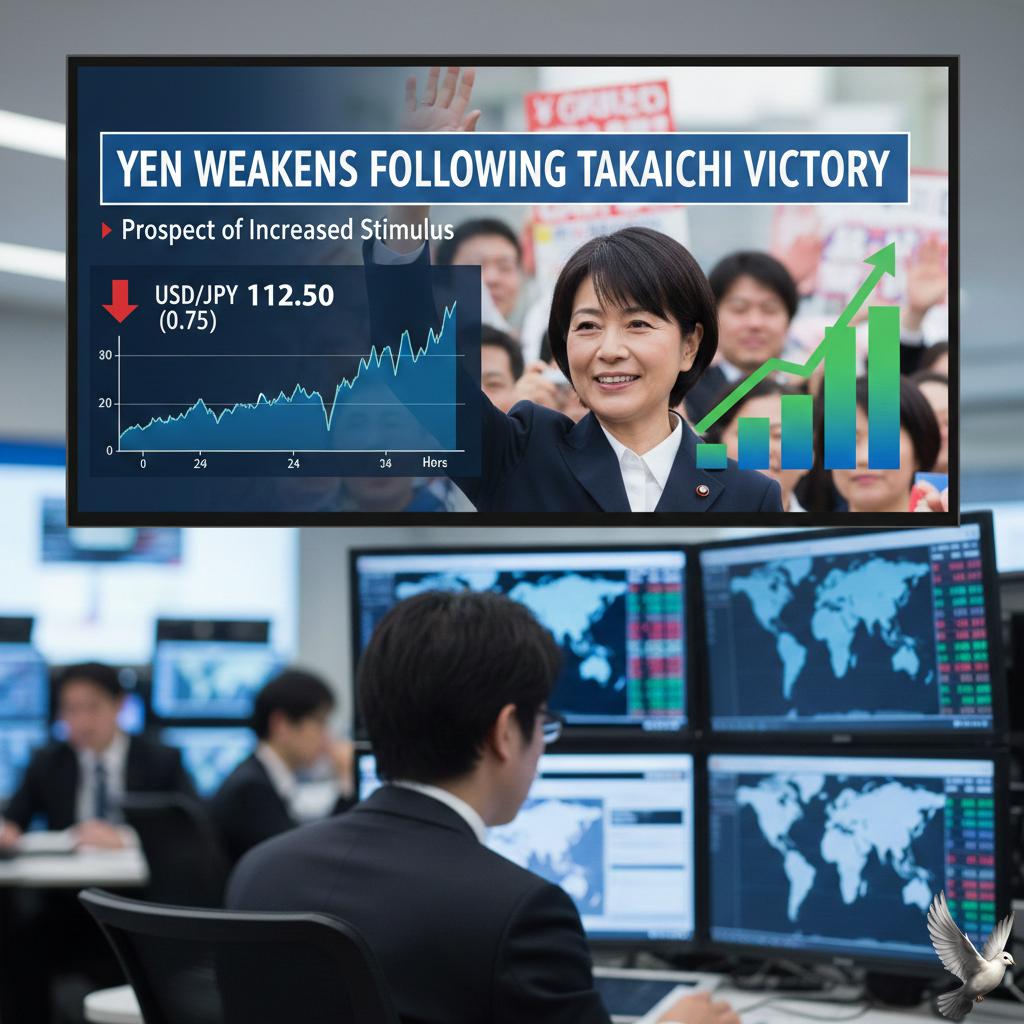 Yen Weakens Following Takaichi Victory and Prospect of Increased Stimulus