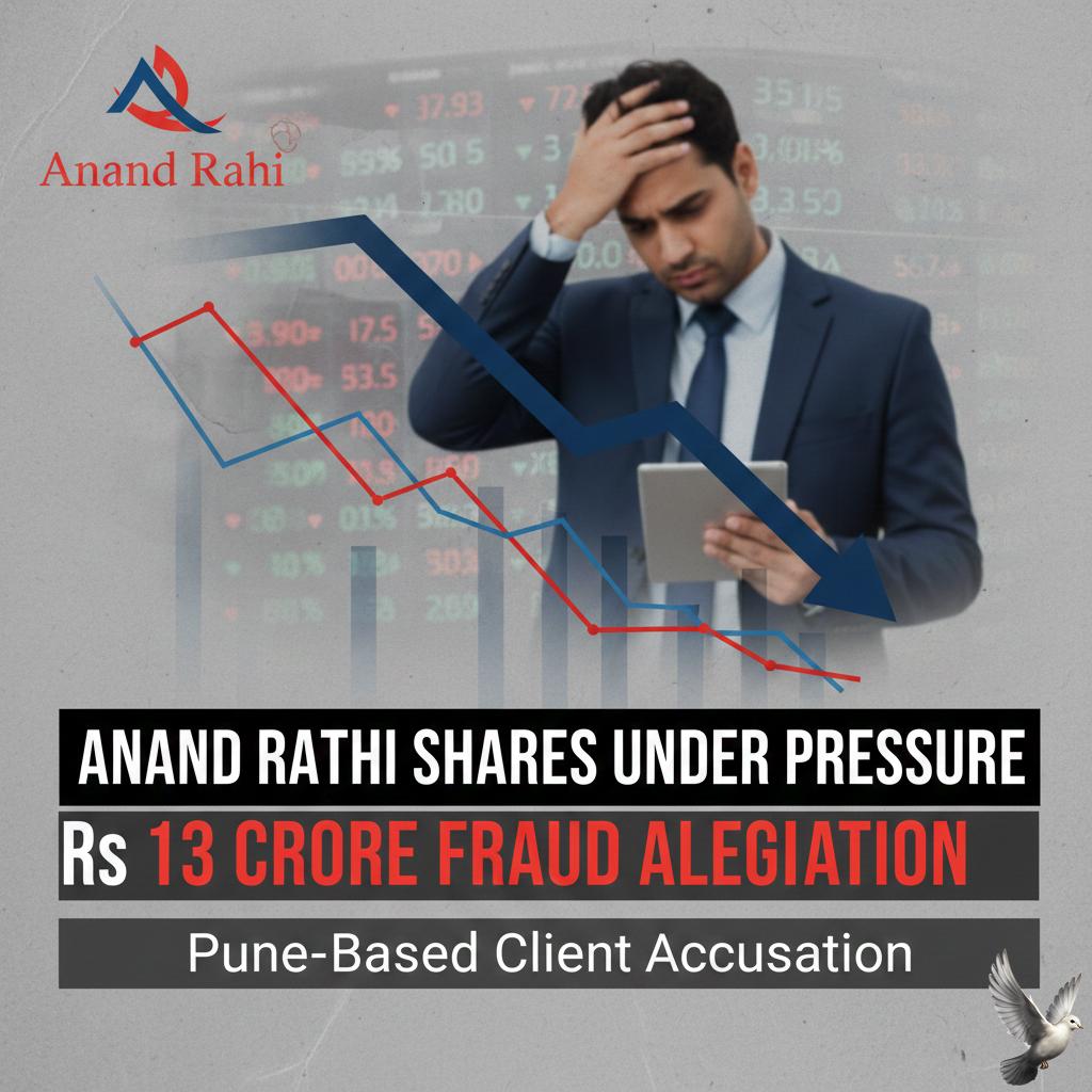 Anand Rathi Shares Under Pressure Following Rs 13 Crore Fraud Allegation by Pune-Based Client