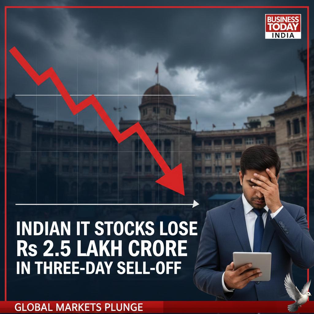 Indian IT Stocks Lose Rs 2.5 Lakh Crore in Three-Day Sell-Off