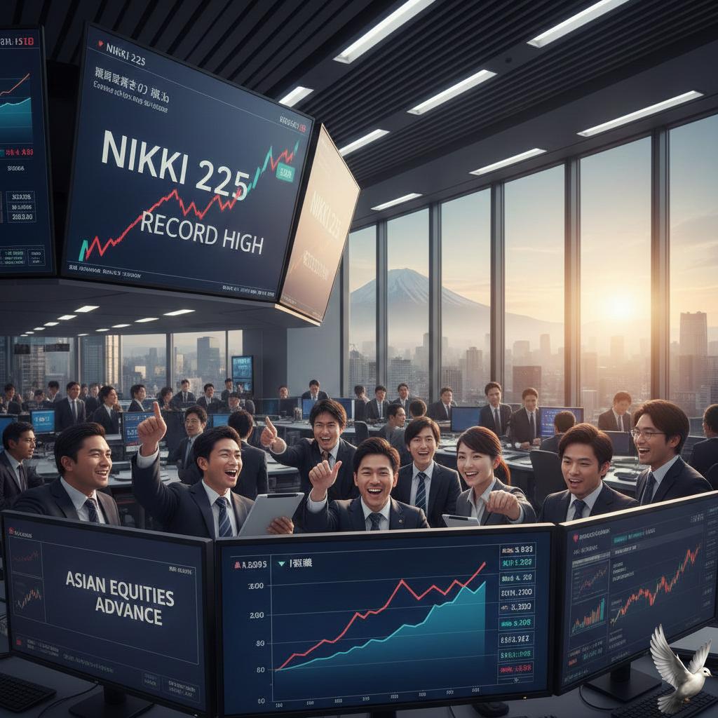 Asian Equities Advance as Japanese Stocks Reach Record High