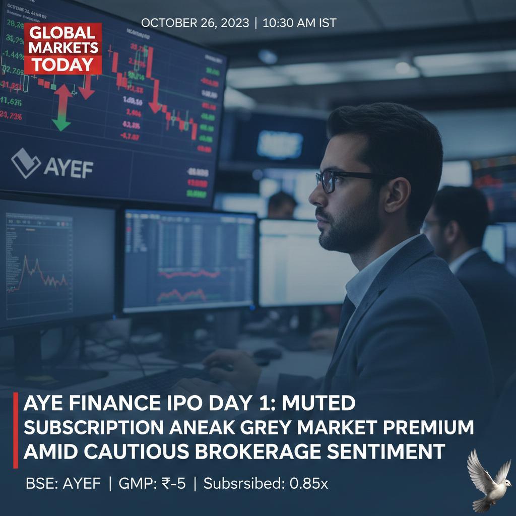 **Aye Finance IPO Day 1: Muted Subscription and Weak Grey Market Premium Amid Cautious Brokerage Sentiment**