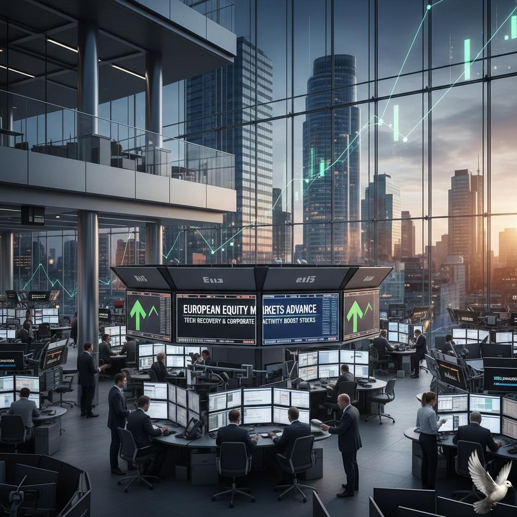 European Equity Markets Advance Amid Tech Recovery and Corporate Activity