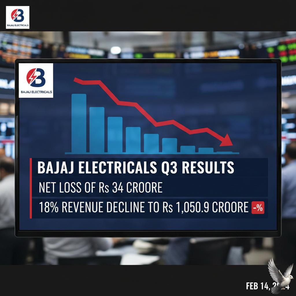 Bajaj Electricals Q3 Results: Net Loss of Rs 34 Crore on 18% Revenue Decline to Rs 1,050.9 Crore