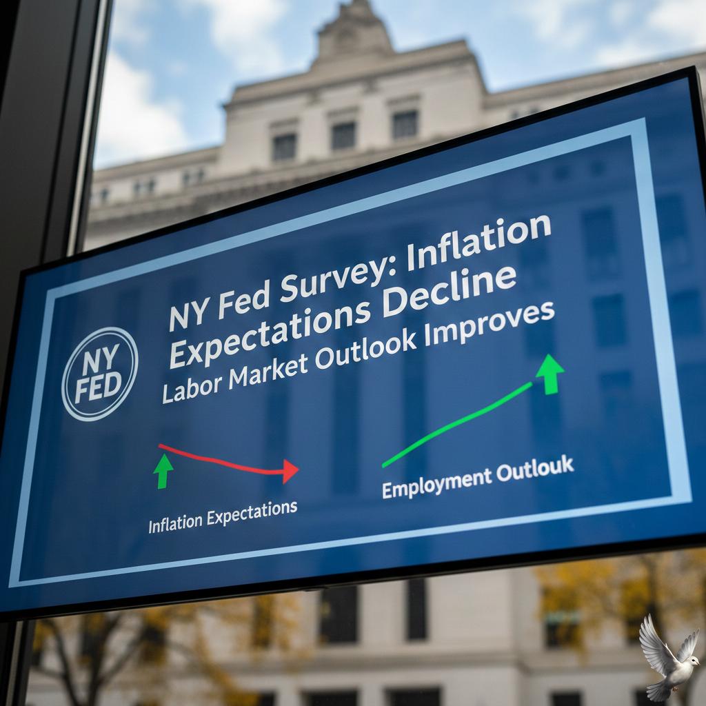 NY Fed Survey: Inflation Expectations Decline as Labor Market Outlook Improves