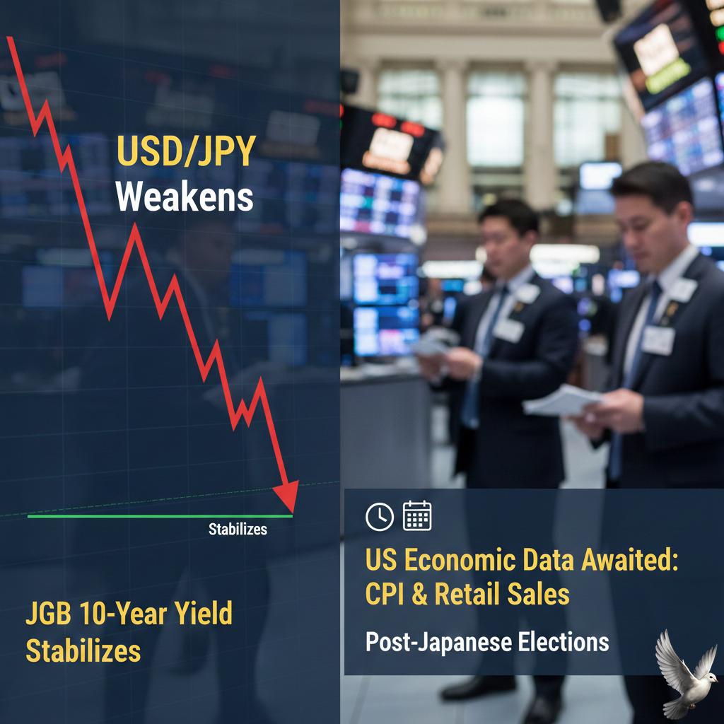 USD weakens and JPY stabilizes as markets await US economic data following Japanese elections