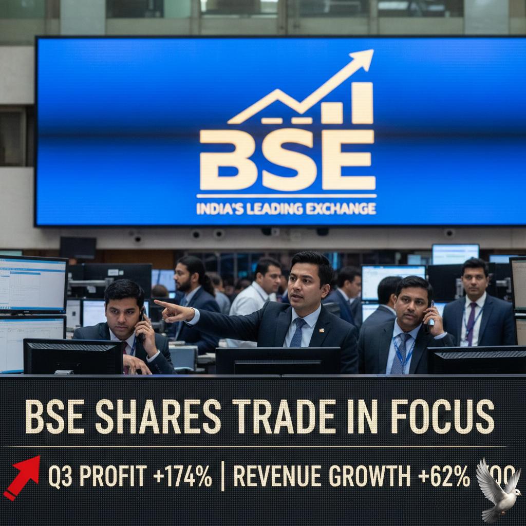 BSE Shares Trade in Focus Following 174% Q3 Profit Increase and 62% Revenue Growth YoY