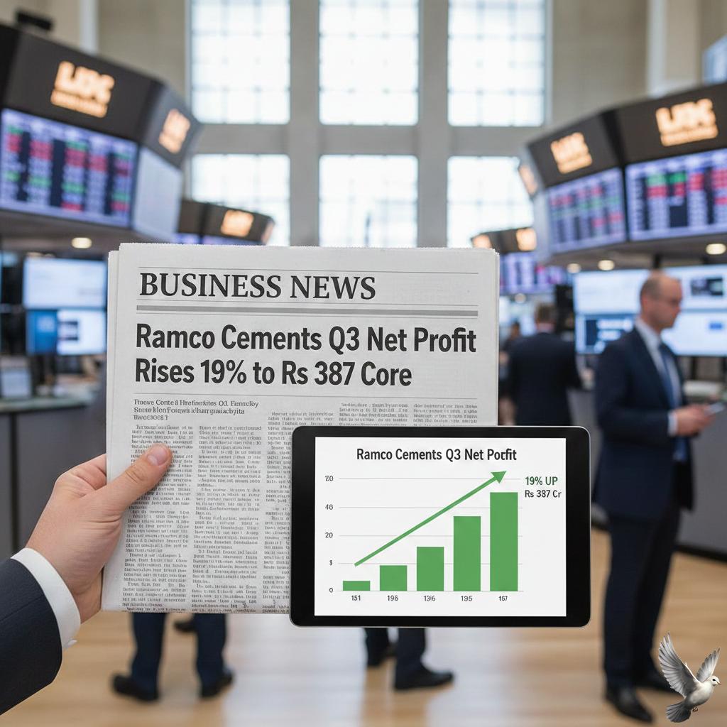 Ramco Cements Q3 Net Profit Rises 19% to Rs 387 Crore