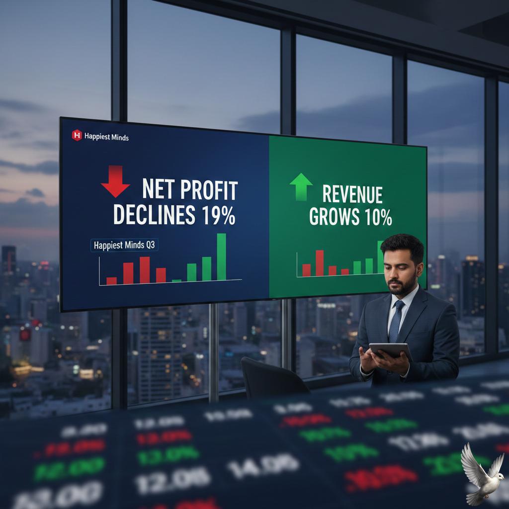 Happiest Minds Q3: Net Profit Declines 19% as Revenue Grows 10%