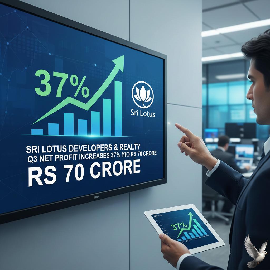 Sri Lotus Developers & Realty Q3 Net Profit Increases 37% YoY to Rs 70 Crore