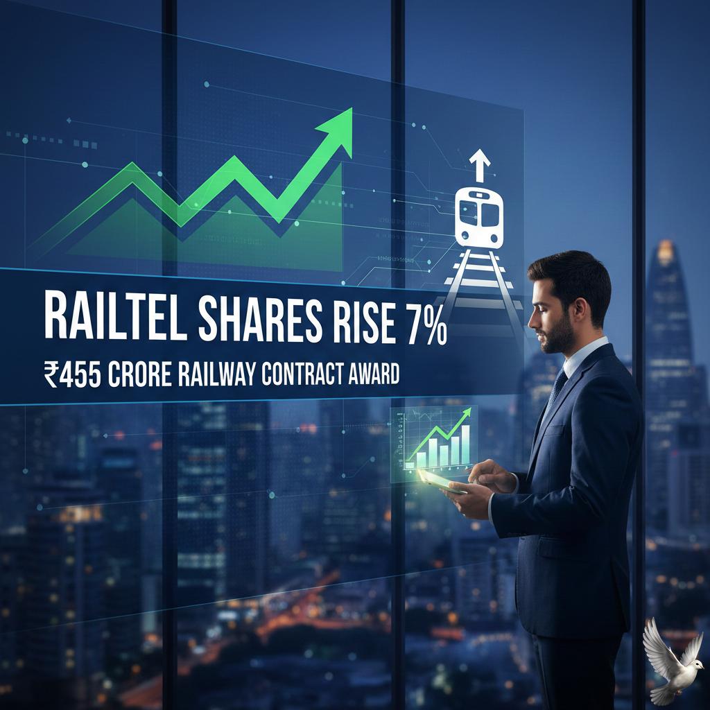 RailTel Shares Rise 7% Following ₹455 Crore Railway Contract Award