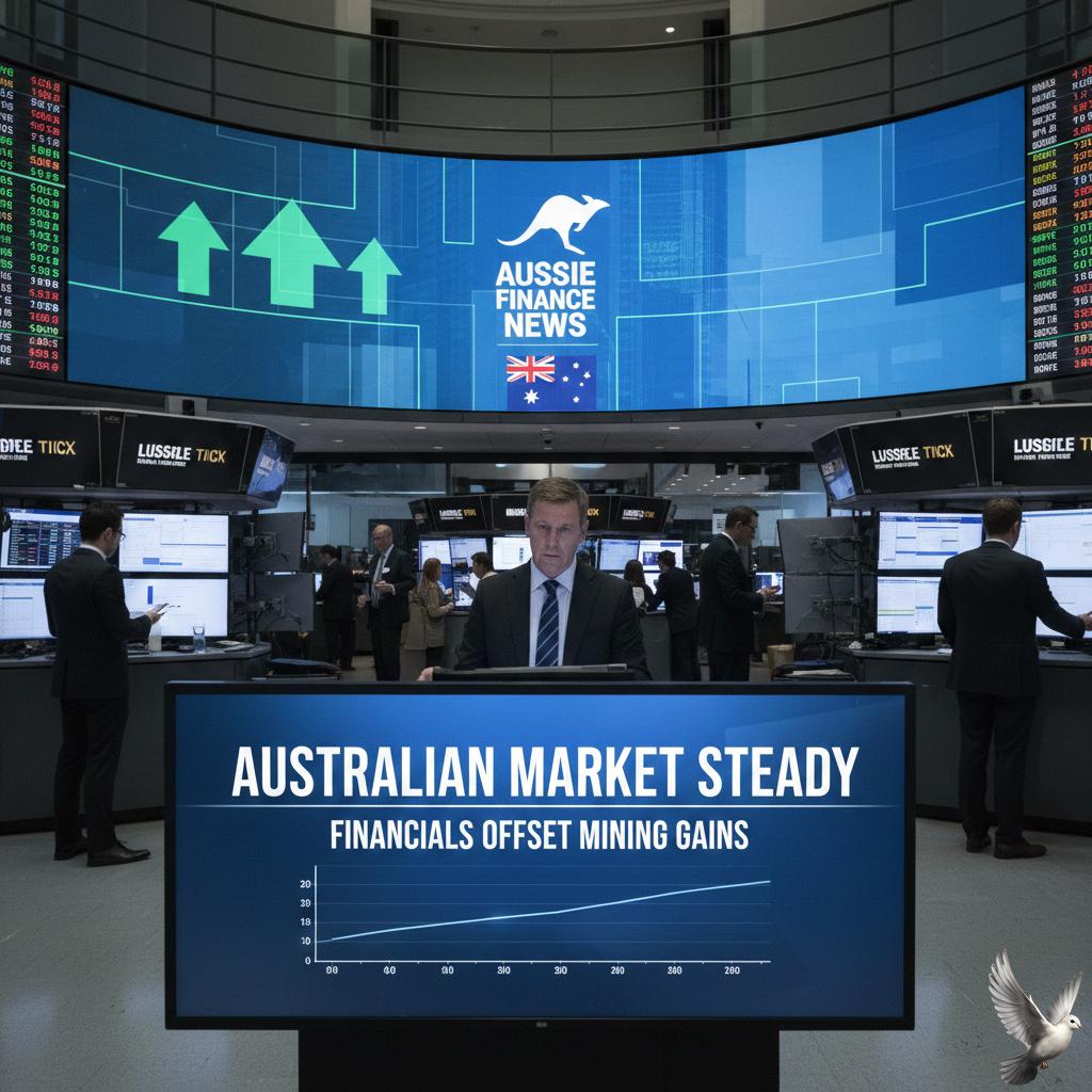 Australian Market Steady as Financials Offset Mining Gains