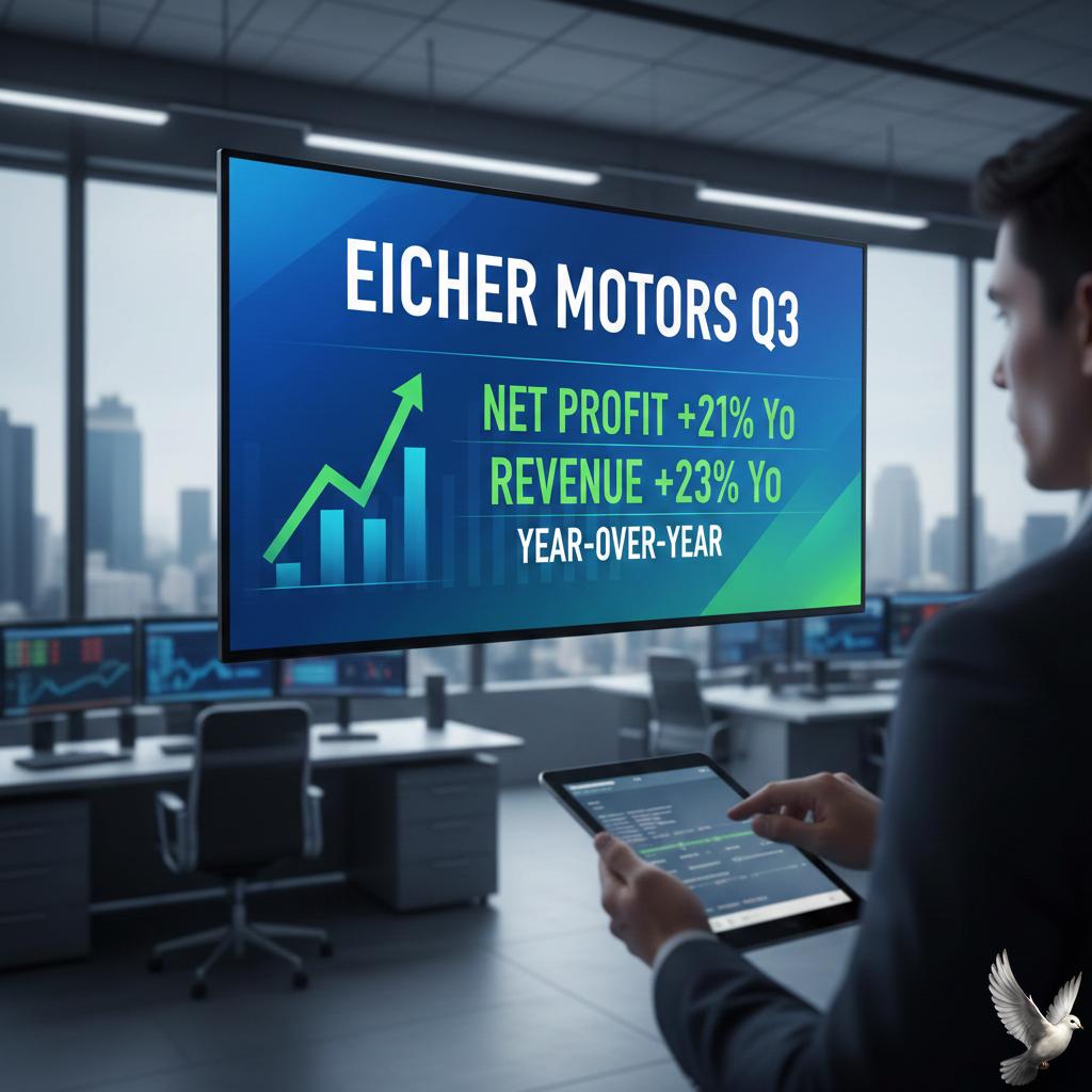 Eicher Motors Q3: Net Profit Increases 21% and Revenue Rises 23% Year-over-Year