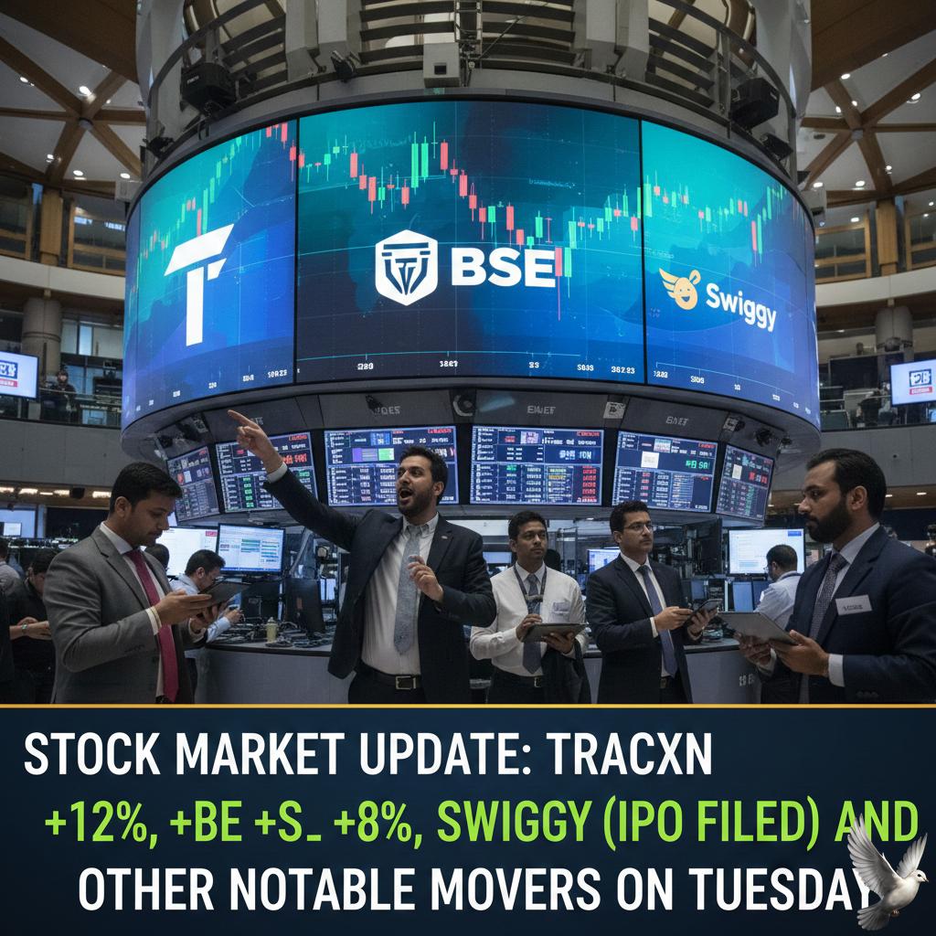 Stock Market Update: Tracxn, BSE, Swiggy, and Other Notable Movers on Tuesday