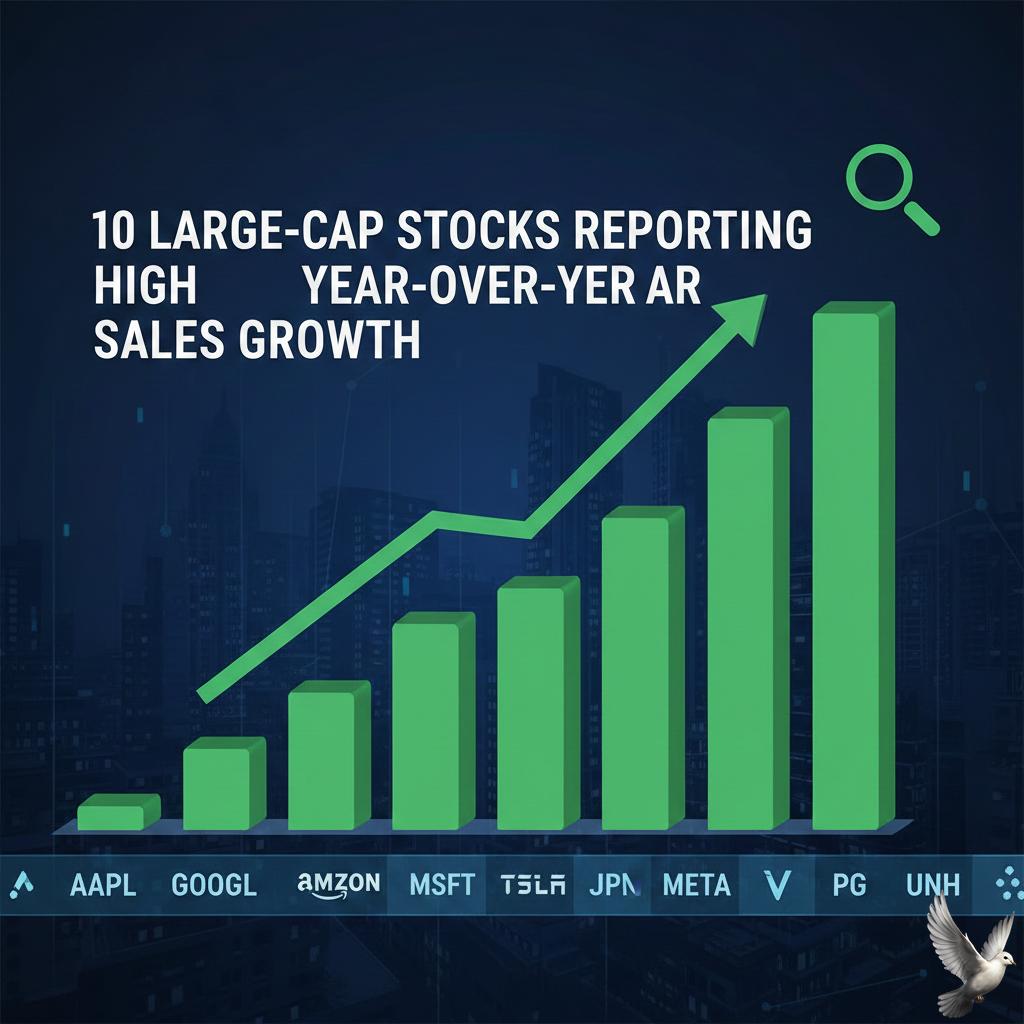 10 Large-Cap Stocks Reporting High Year-Over-Year Sales Growth