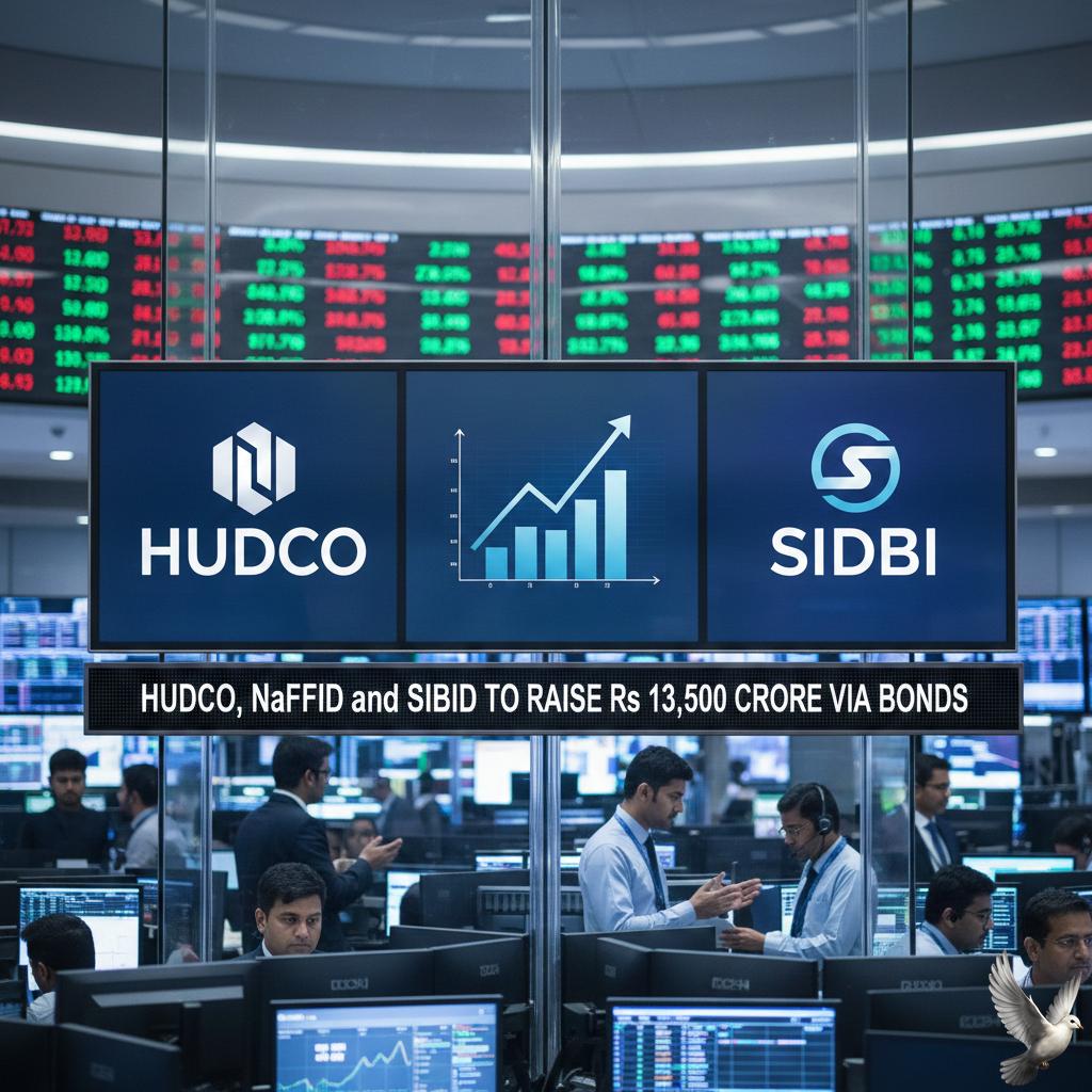 HUDCO, NaBFID and SIDBI to Raise Rs 13,500 Crore via Bonds