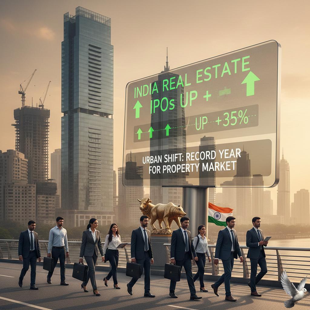 India’s Urban Migration Drives Record Year for Real Estate IPOs