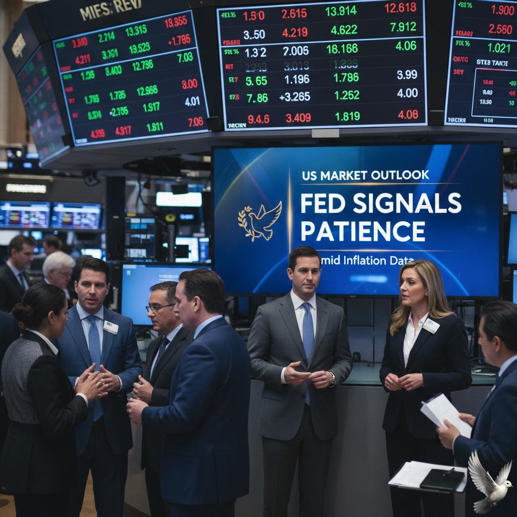 US Market: Fed Signals Interest Rate Patience Amid Inflation Data