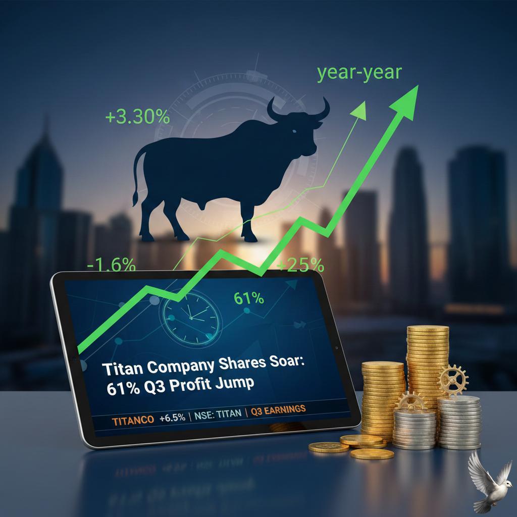 Titan Company Shares Rise Following 61% Year-over-Year Q3 Profit Growth