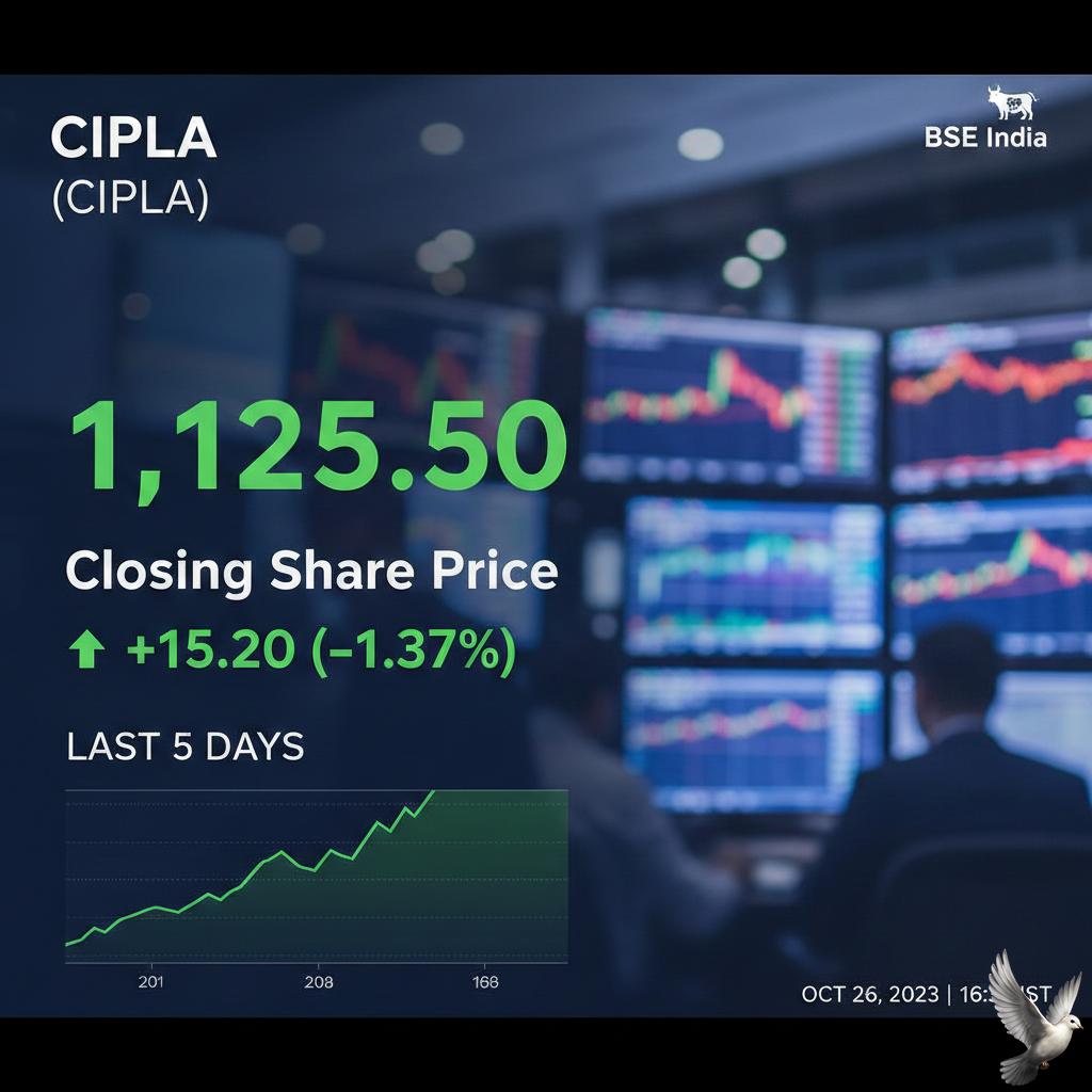 Cipla (CIPLA) Closing Share Price