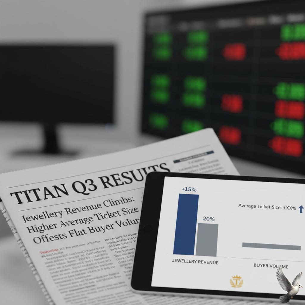 Titan Q3 Results: Jewellery Revenue Increases via Higher Average Ticket Size Amid Flat Buyer Volume
