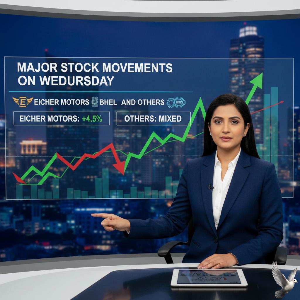 Major Stock Movements on Wednesday: Eicher Motors, BHEL, and Others