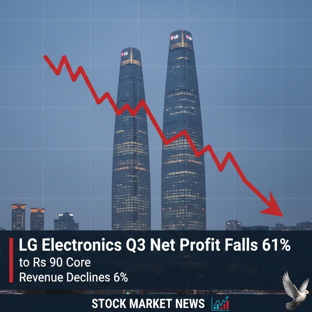 LG Electronics Q3 Net Profit Falls 61% to Rs 90 Crore as Revenue Declines 6%