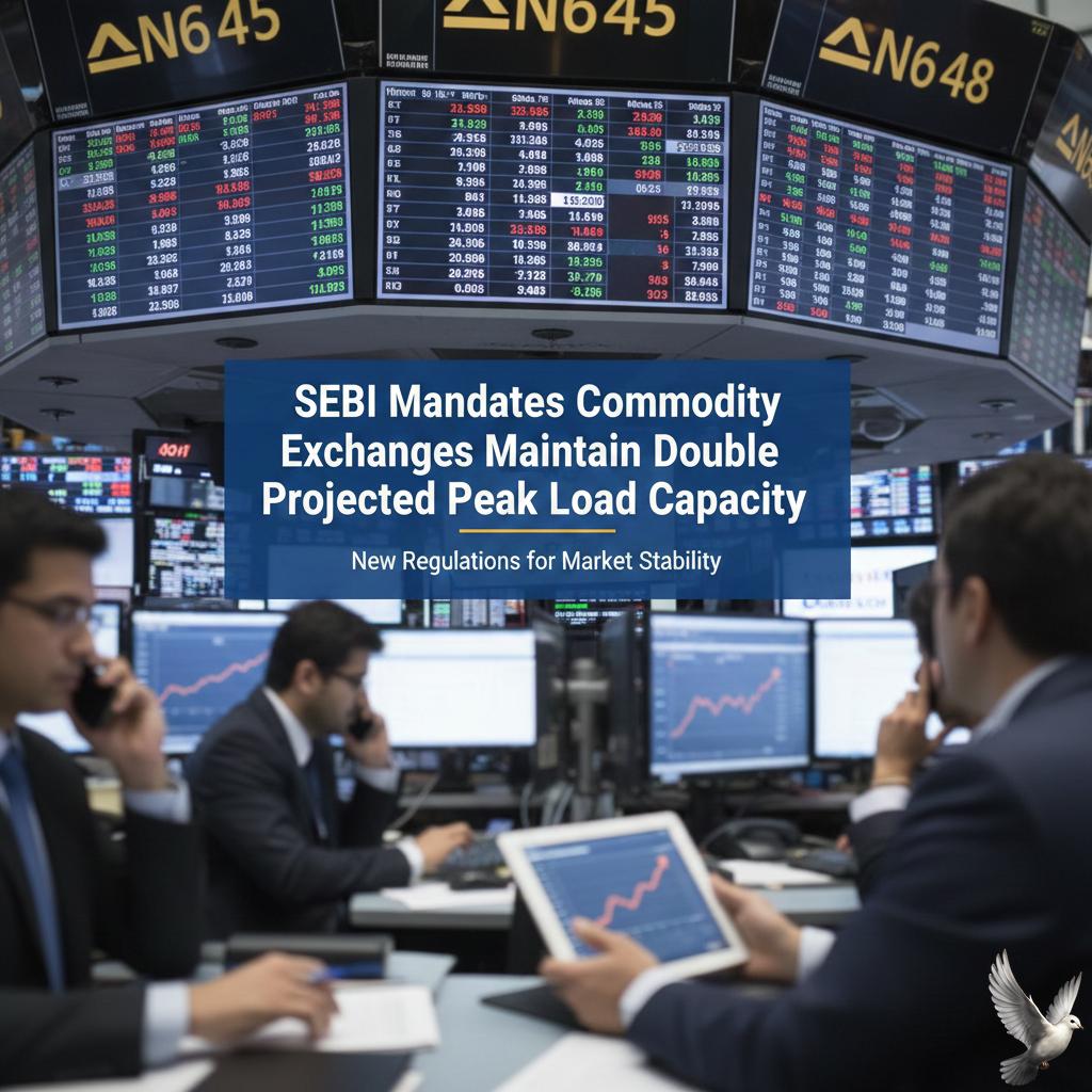 SEBI Mandates Commodity Exchanges Maintain Double Projected Peak Load Capacity