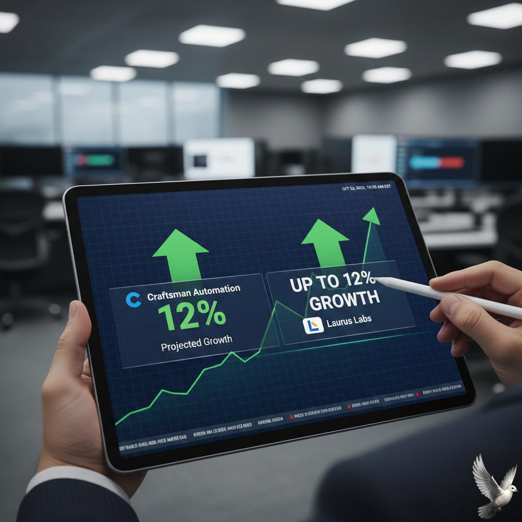 Craftsman Automation and Laurus Labs Projected for Up to 12% Growth
