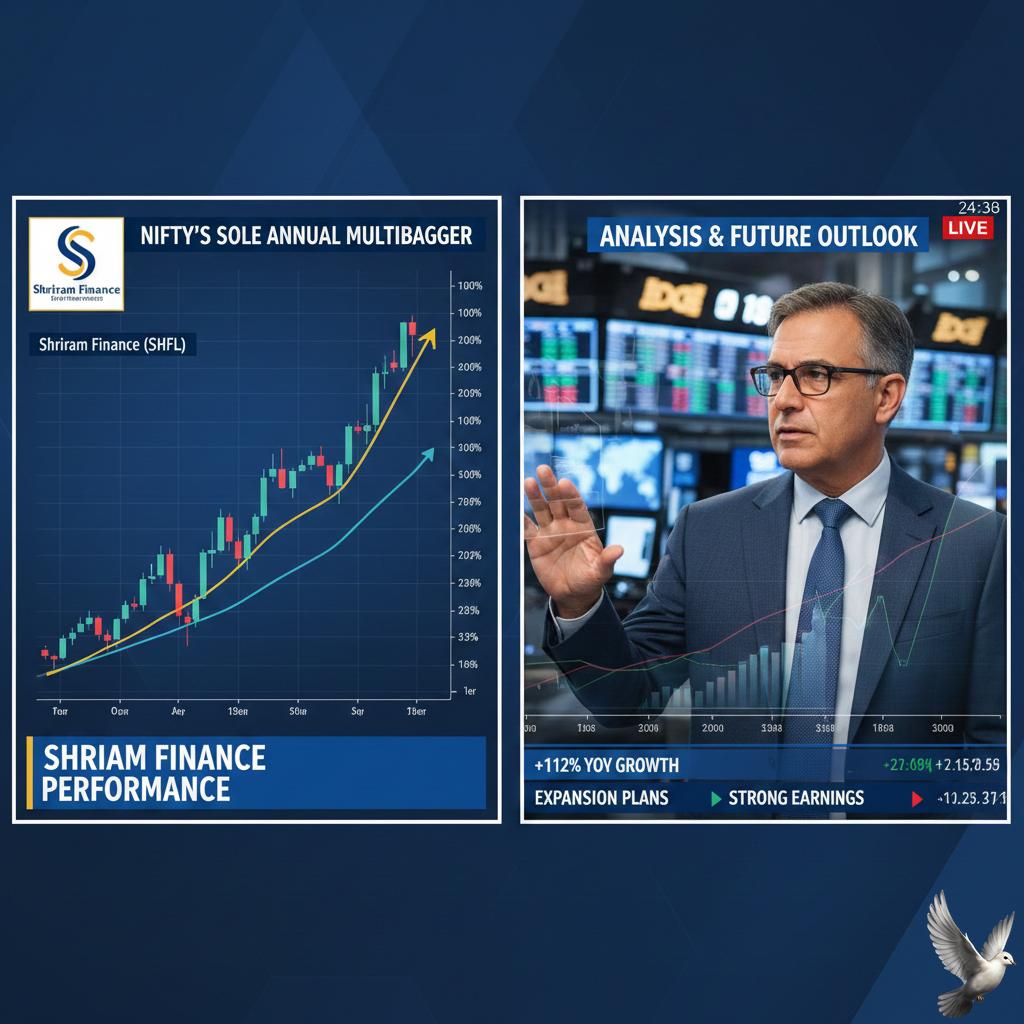Shriram Finance Performance: Analysis of Nifty’s Sole Annual Multibagger and Future Outlook
