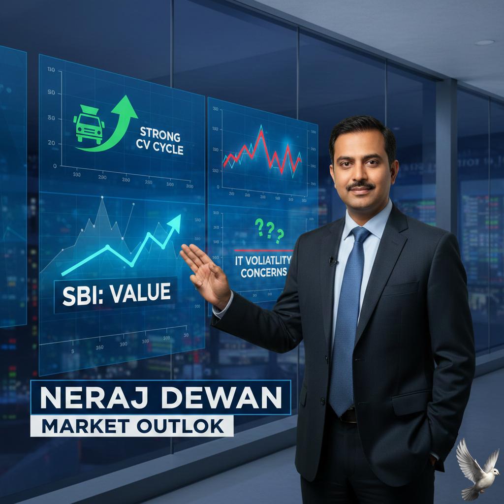 Neeraj Dewan on Market Outlook: Value in SBI, Strong CV Cycle, and IT Volatility Concerns