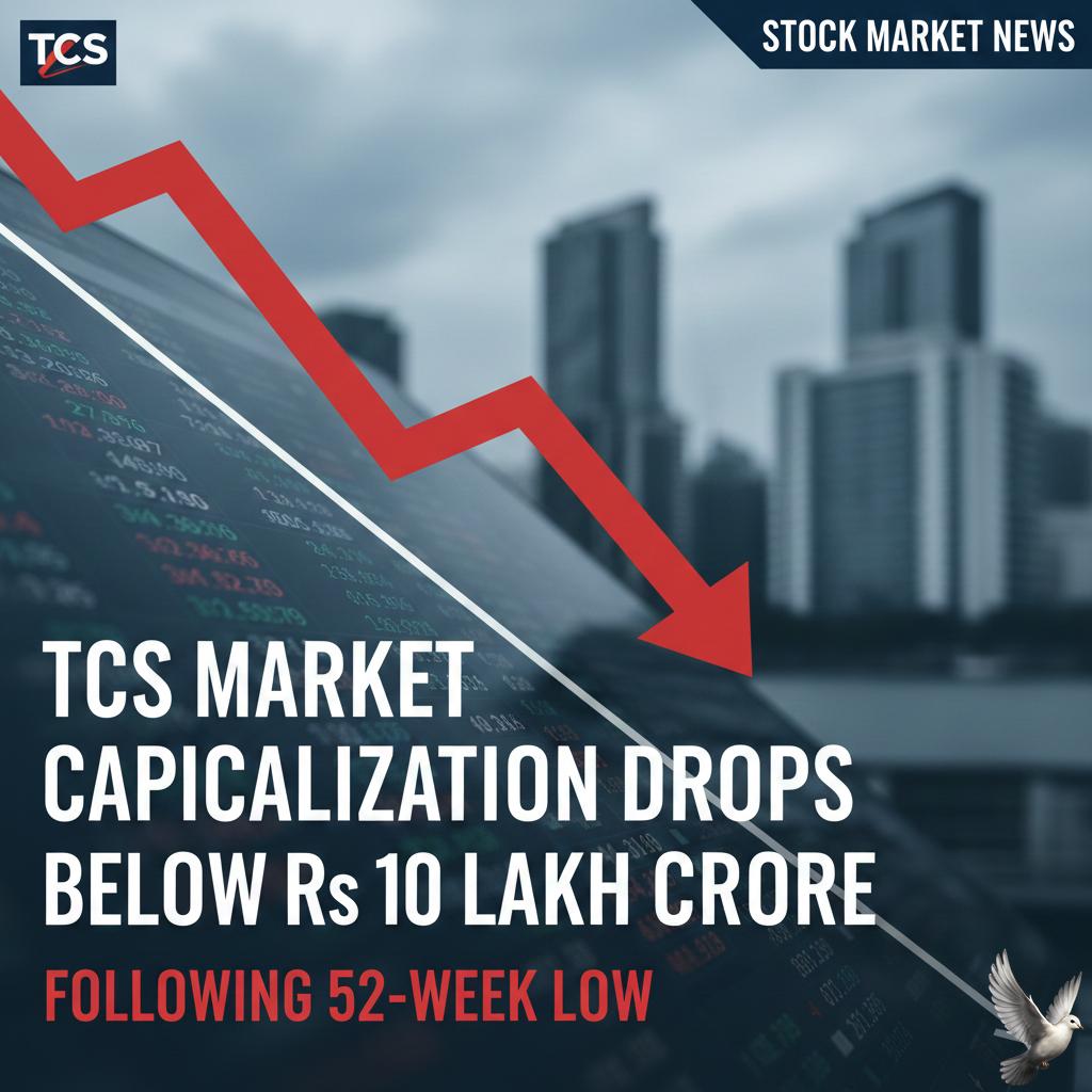 TCS Market Capitalization Drops Below Rs 10 Lakh Crore Following 52-Week Low