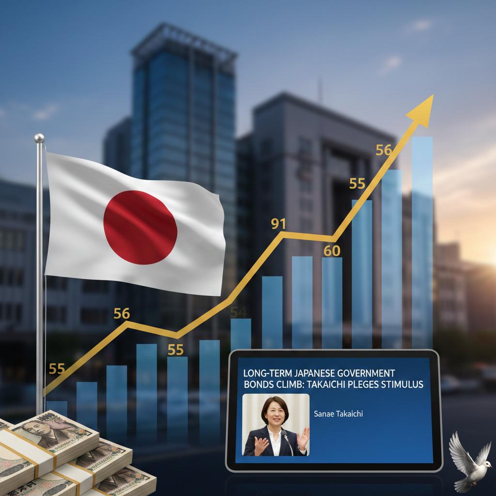 Long-term Japanese Government Bonds Rise as Takaichi Pledges Stimulus Measures