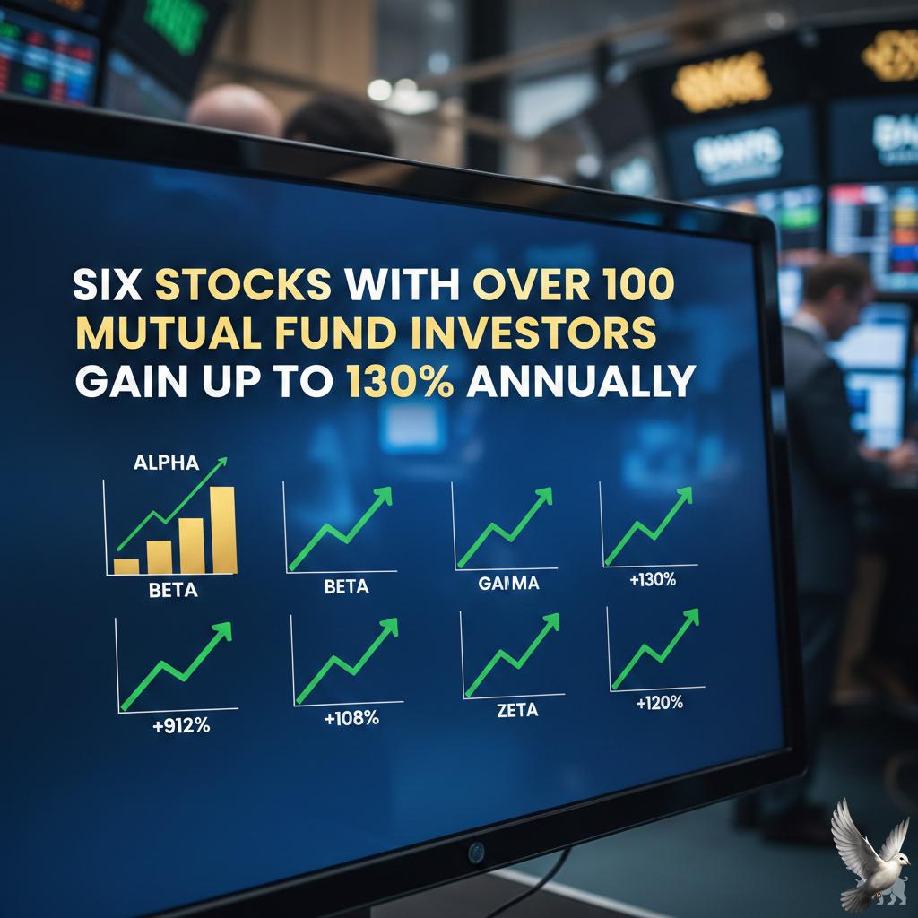 Six Stocks With Over 100 Mutual Fund Investors Gain Up to 130% Annually