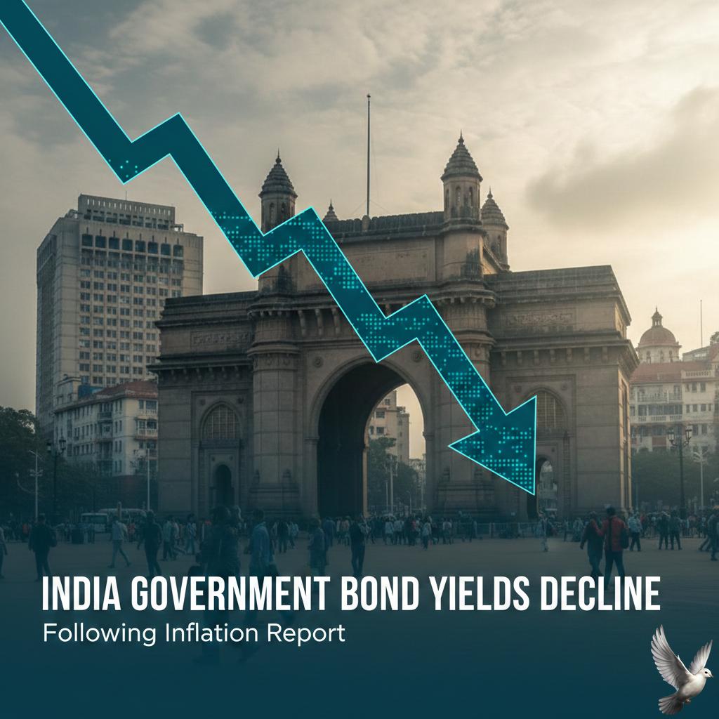 India Government Bond Yields Decline Following Inflation Report