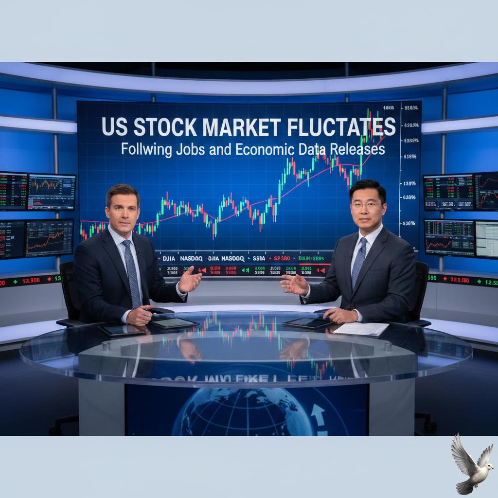 US Stock Market Fluctuates Following Jobs and Economic Data Releases