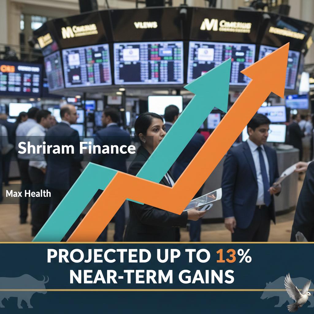 Shriram Finance and Max Health Projected for Up to 13% Near-Term Gains