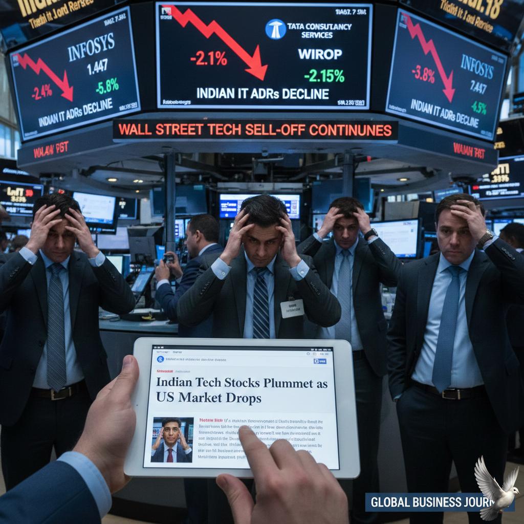 Major Indian IT ADRs decline amid broader Wall Street technology sector sell-off